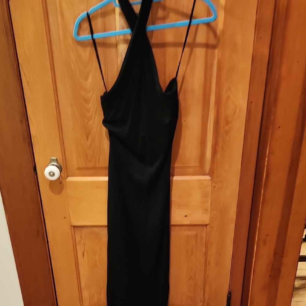 Lauren Ralph Lauren Black One Shoulder Dress